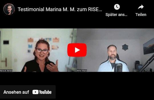Youtube Video Thumbnail Testimonial Marina
